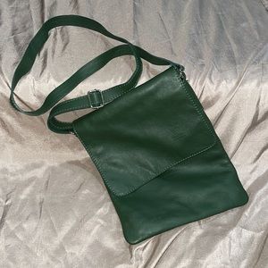Genuine Italian Leather crossbody purse